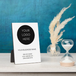 Weiße, minimalistisch-moderne, benutzerdefinierte fotoplatte