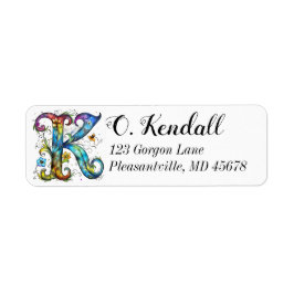 Weiße Monogramm K