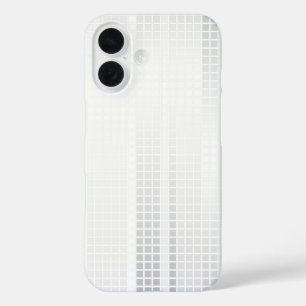 Weiße Mosaikfliesen iPhone 16 Hülle