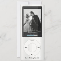 Weiße MP3-Musikplayer-Hochzeit