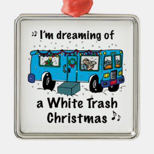 Weiße Müller Weihnachten Silbernes Ornament