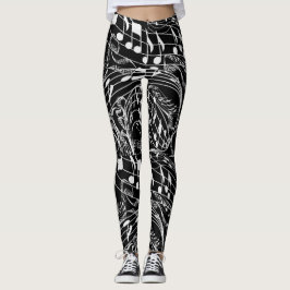 WEISSE MUSIKNOTEN LEGGINGS