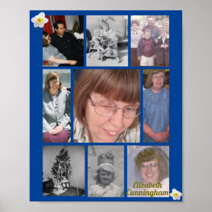 Weiße Narzisse In Lieber Erinnerung 9 Foto Gedenks Poster