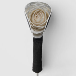 Weiße nasse Rose nahes Design Golf Headcover