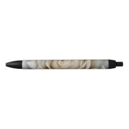 Weiße nasse Rose nahes Design Kugelschreiber