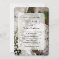 Weiße Nelken und Gipskraut Hochzeit