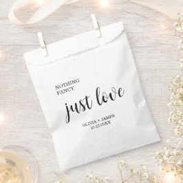 Weiße Nichts Elegantes, nur Liebe Hochzeit Geschenktütchen