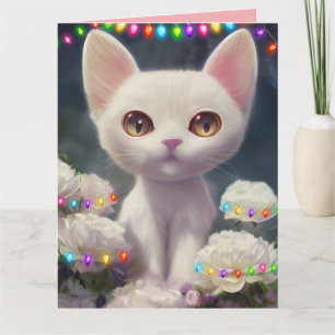 WEISSE, NIEDLICHE KATCHCHRISTMAS FANTASY GROSSE KA KARTE