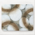 Weiße Orbs und braune Kreise Mousepad<br><div class="desc">Drei braune Kreise teilen sich in diesem atemberaubenden Werk von Jennifer Goldberger eine Leinwand mit leuchtenden weißen Orben. Hell und lustig,  dieses Stück würde großartig in Ihrer Zuhause aussehen. Bestelle noch heute!</div>