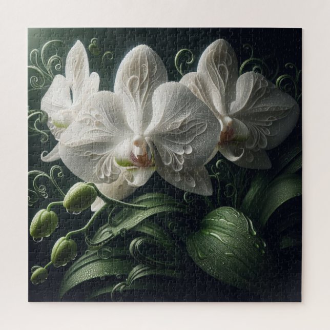 Weiße Orchidee (Vertikal)