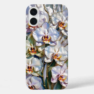 Weiße Orchidee Elegante Handyhülle Floral iPhone 16 Plus Hülle