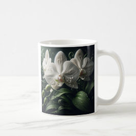 Weiße Orchidee Kaffeetasse