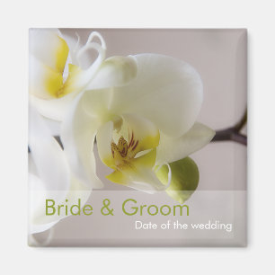 Weiße Orchidee • Save the Date Magnet