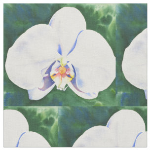 Weiße Orchidee Stoff