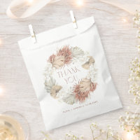 Weiße Orchidee und getrocknete Palme Wreath Boho H