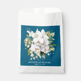 Weiße Orchideen Blume Blumenhochzeit Geschenktütchen