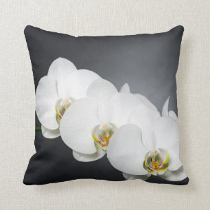 Weiße Orchideen Kissen