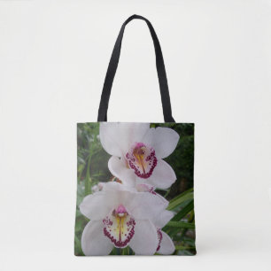 Weiße Orchideen Schöne tropische Blume Tasche