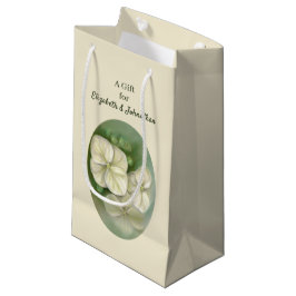Weiße Pastelle Hydrangea Blütencreme Kleine Geschenktüte