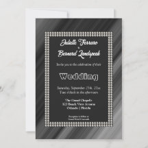 Weiße Perlen, Retro Schwarz & Weiß Hochzeit