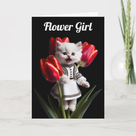 Weiße Perserblume Karte