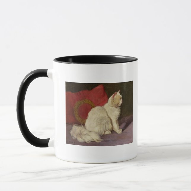 Weiße persische Katze Tasse (Links)