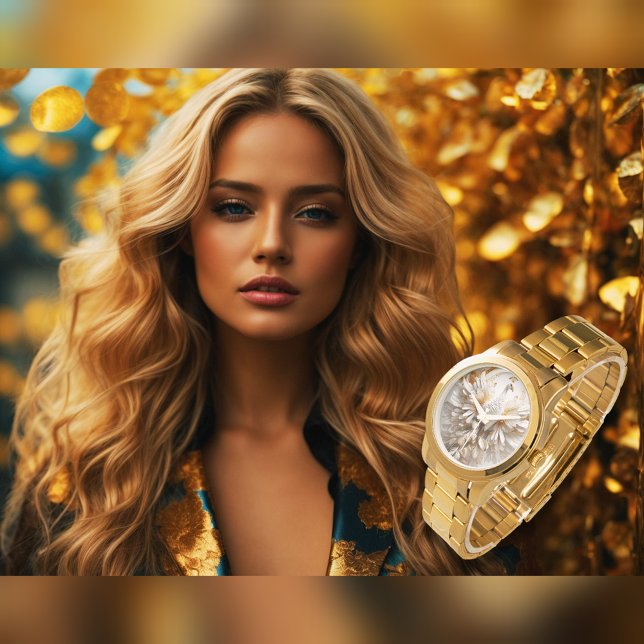 Weiße Pfauenwache eWatch Armbanduhr (Von Creator hochgeladen)