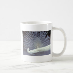 Weiße Pfaus Kaffeetasse