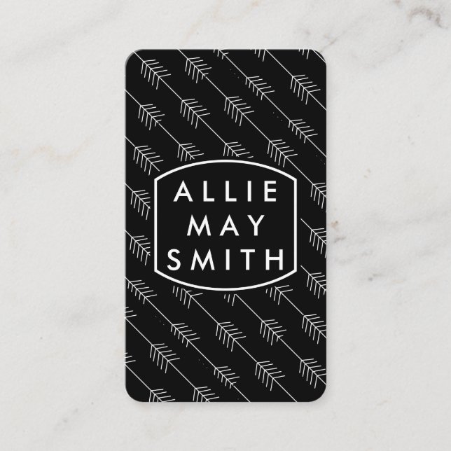 Weiße Pfeile Visitenkarte (Vorderseite)