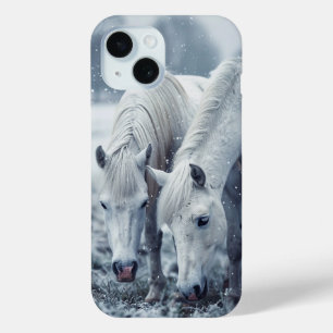 Weiße Pferde Case-Mate iPhone Hülle