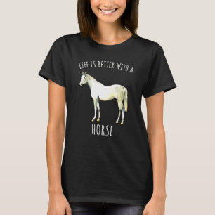 Weiße Pferde T-Shirt
