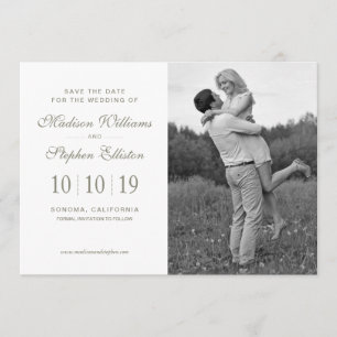 Weiße Pfingstrosen u. BlattWatercolor - Save the Save The Date