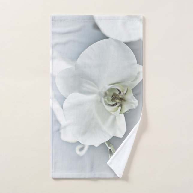 Weiße Phaleonopsis Orchid Handtuch (Handtuch)