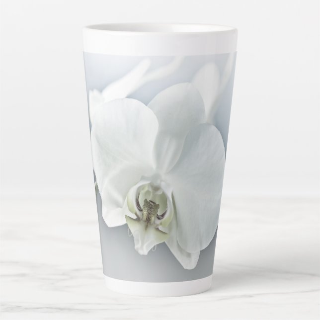 Weiße Phaleonopsis Orchid Milchtasse (Vorderseite)