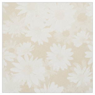 Weiße Podien auf Beige Stoff