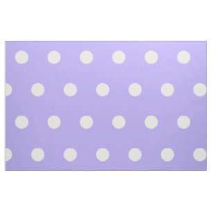 Weiße Polka-Punkte auf blauem Lilac Stoff