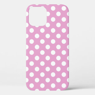Weiße Polka-Punkte auf hellrosa Case-Mate iPhone Hülle