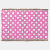 Weiße Polka-Punkte auf rosa