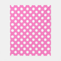 Weiße Polka-Punkte auf rosa