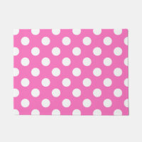Weiße Polka-Punkte auf rosa