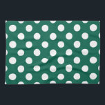 Weiße Polka-Punkte auf Salbei grün Küchentuch<br><div class="desc">Weiße Polka-Punkte auf Salbei grün</div>