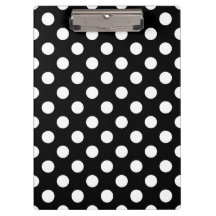 Weiße Polka Punkte auf schwarz