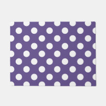 Weiße Polka-Punkte auf Ultraviolett