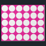 Weiße Polka Punkte große geometrische Muster rosa Geschenkpapier<br><div class="desc">Konzipiert mit weißen Punktmustern im massiven rosa Hintergrund. Sie können die Hintergrundfarbe beliebig ändern. Ideal für Geburtstage,  Ferien oder Feiern oder Events!</div>