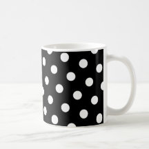 Weiße Polka-Punkte