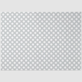 Weiße Polka-Punkte mit beliebiger Hintergrundfarbe Seidenpapier