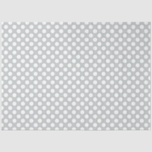 Weiße Polka-Punkte mit beliebiger Hintergrundfarbe Seidenpapier