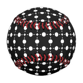 Weiße Polka-Punkte, Polka-Dot-Muster, Punkte, gepu Baseball