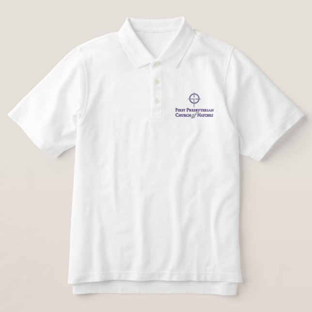 Weiße Polo (Design Vorderseite)