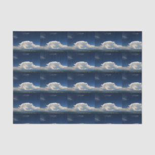 Weiße Puffy-Wolke              Seidenpapier